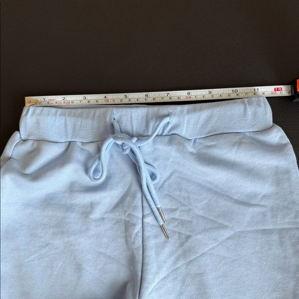 Superdown Light Blue Athletic Lounge Shorts and Tube Top Set Size XS - Picture 8 of 9